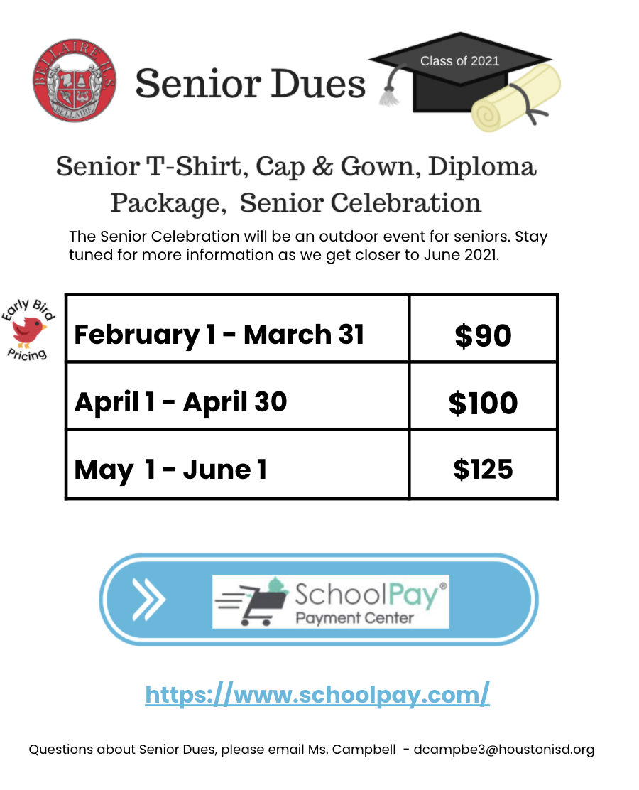 Senior Dues Senior Dues